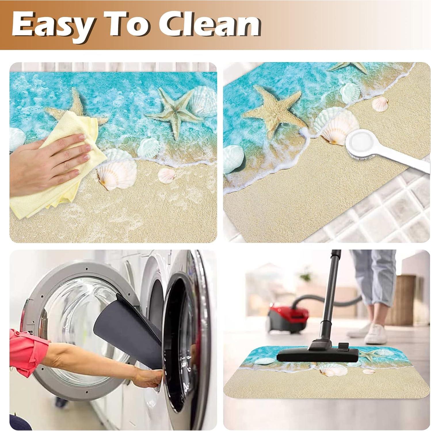 Alfombrilla de baño costera APROPHIC 40x61 cm antideslizante