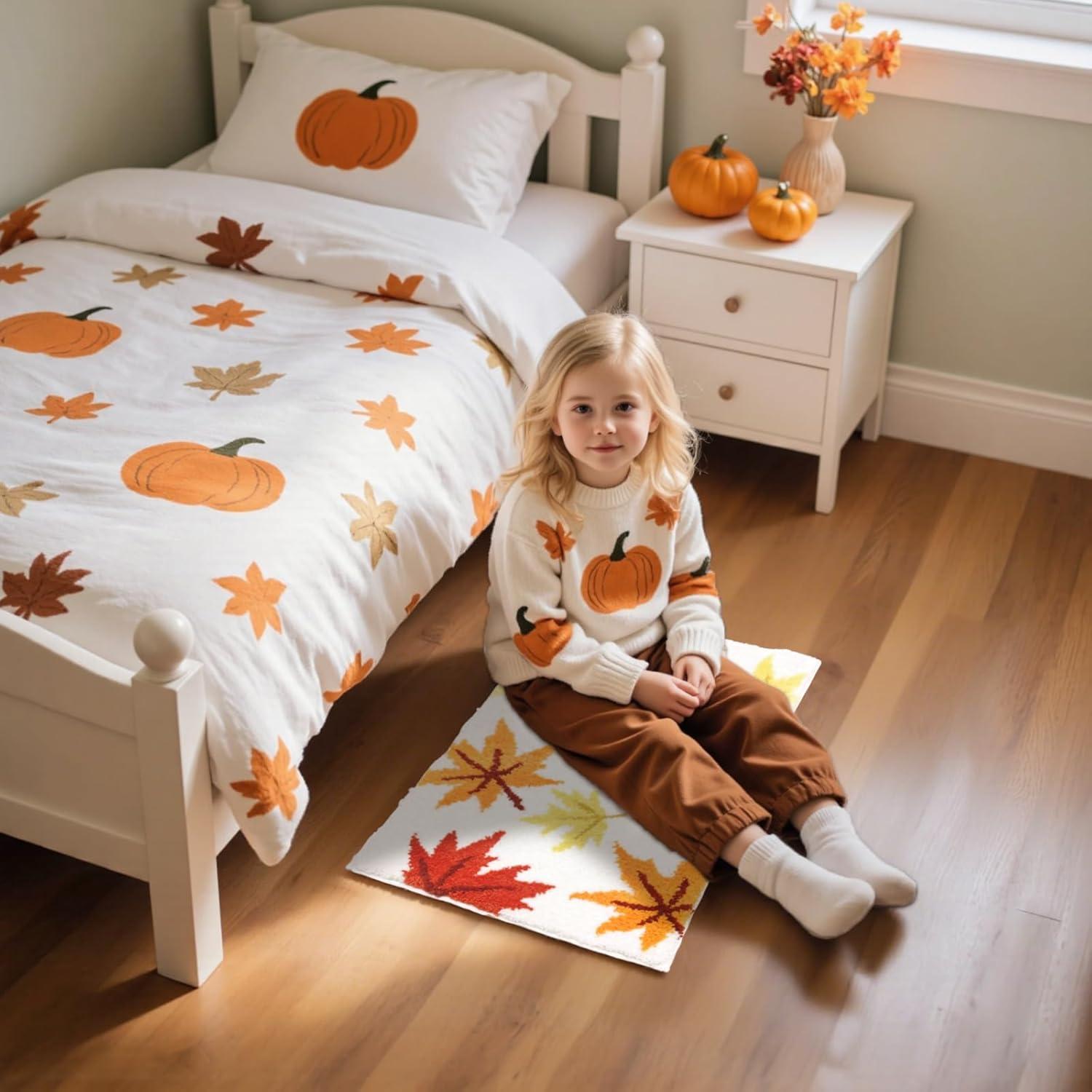 Alfombra de Baño Mocsicka 61x40cm Naranja Antideslizante