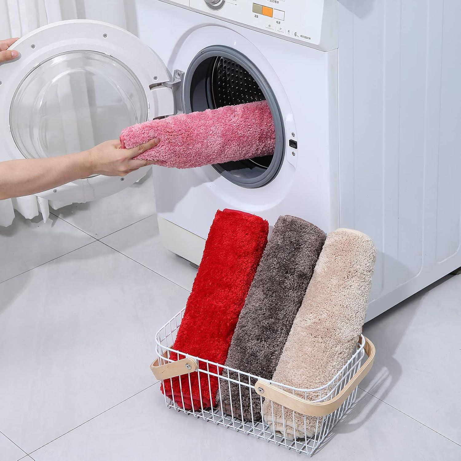 Conjunto de Alfombrillas de Baño DSHXL 2 Piezas Rojo Antideslizante