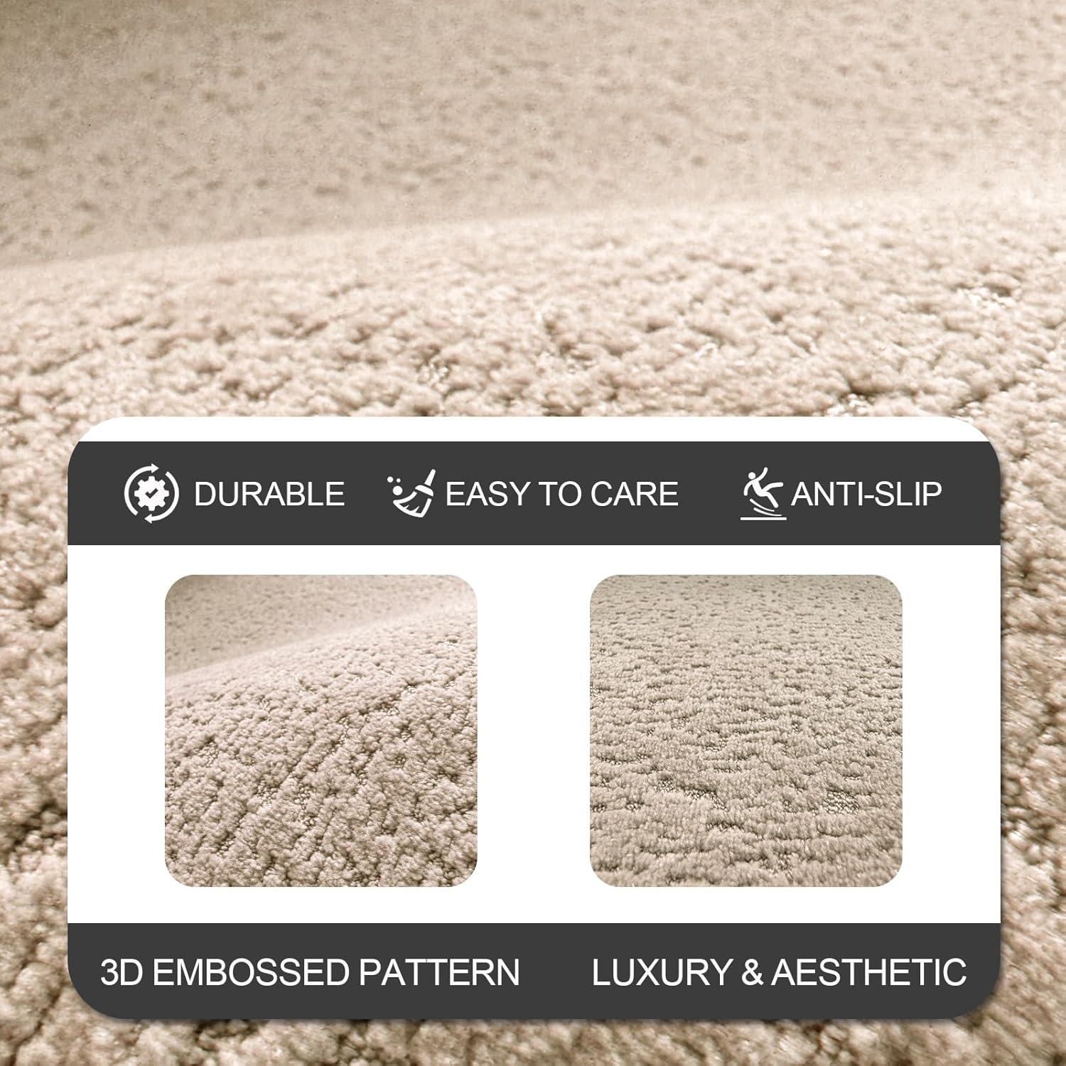 Alfombra de baño Bilimili 43x61 cm Antideslizante Café Claro