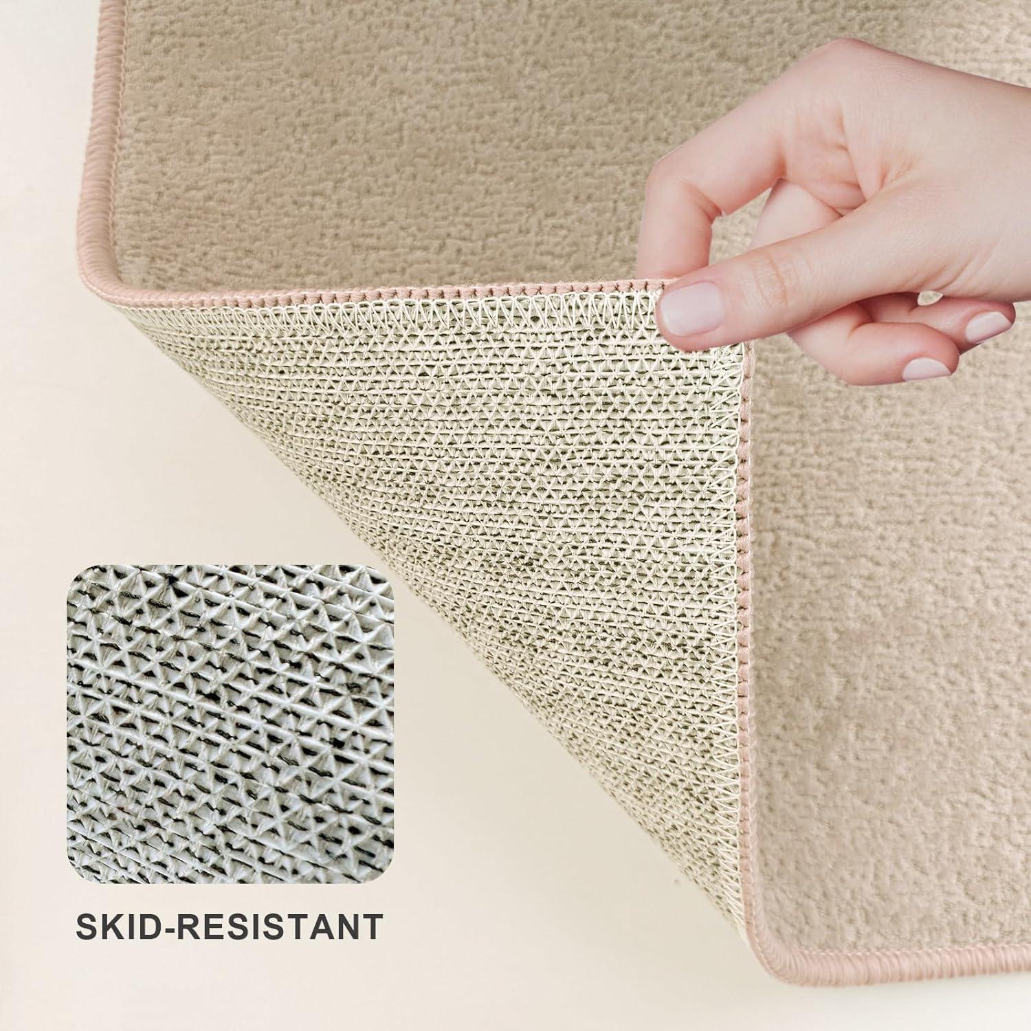 Alfombra de baño Bilimili 43x61 cm Antideslizante Café Claro