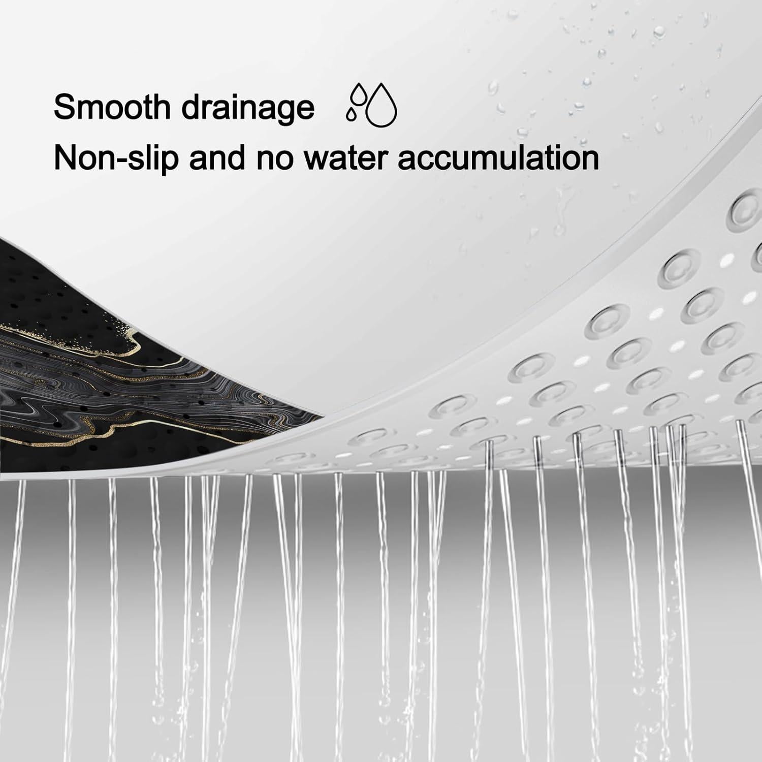 Alfombrilla de Baño Antideslizante Lnond 101.6x40.6cm Mármol