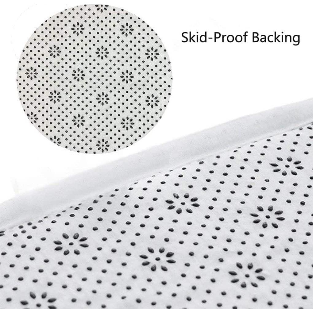 Alfombra de Baño Antideslizante VeiVian 43x74cm Morada Floral