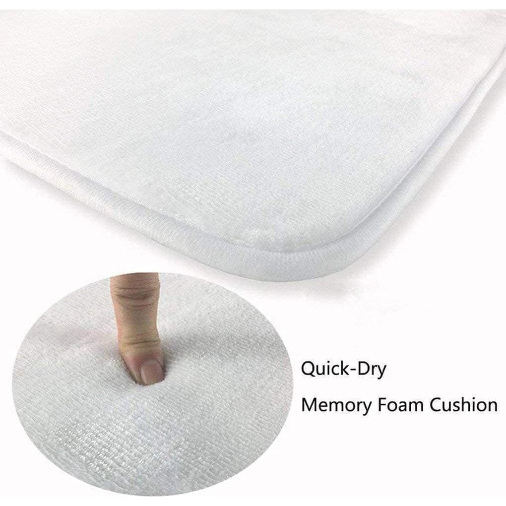 Alfombra de Baño Antideslizante VeiVian 43x74cm Morada Floral