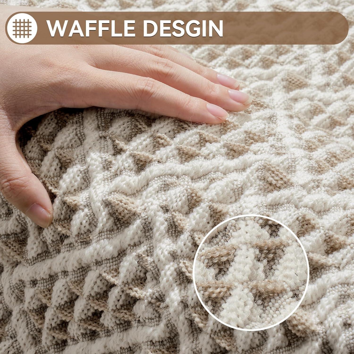 Alfombra de Baño QiCaiJia Waffle 43x61 cm Antideslizante