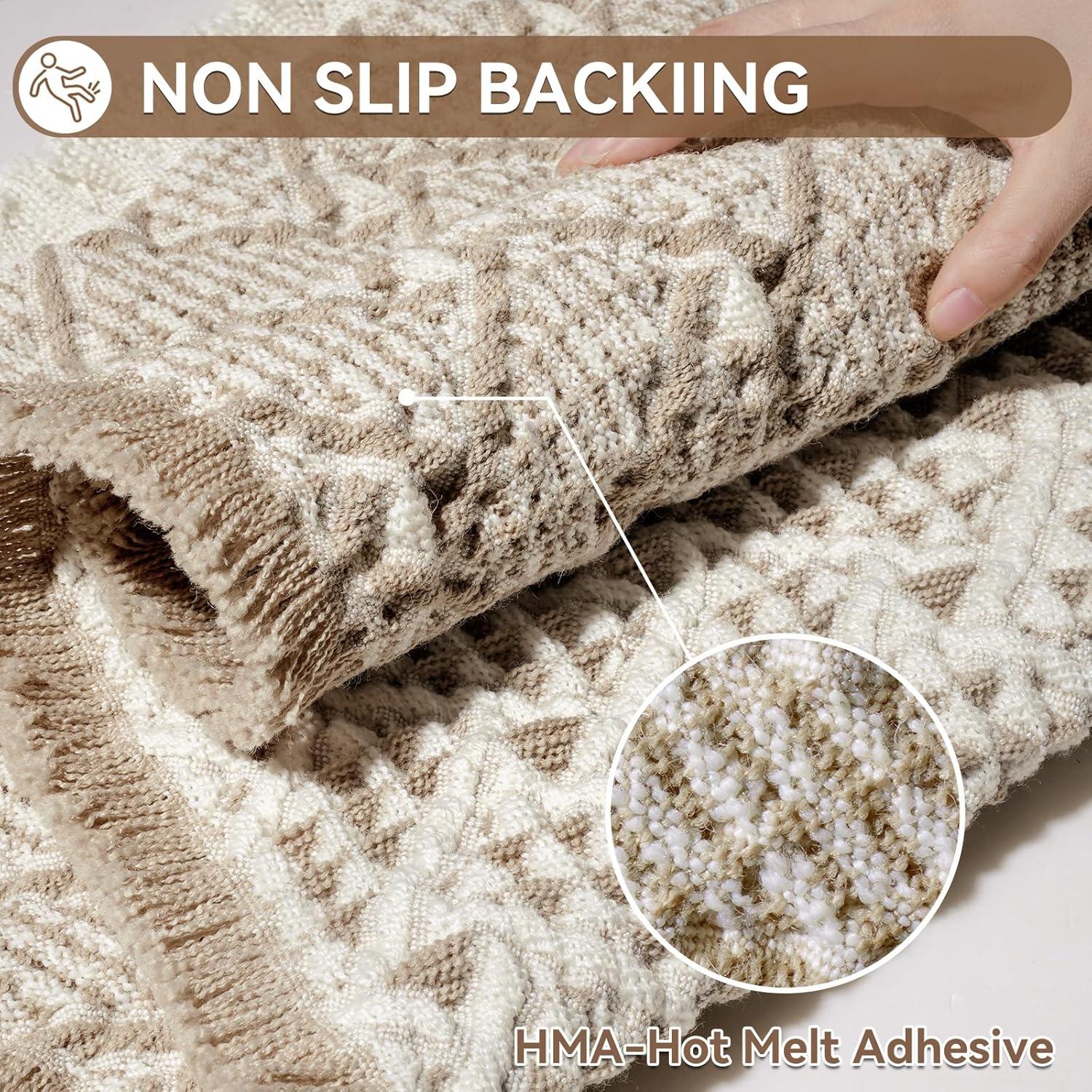 Alfombra de Baño QiCaiJia Waffle 43x61 cm Antideslizante