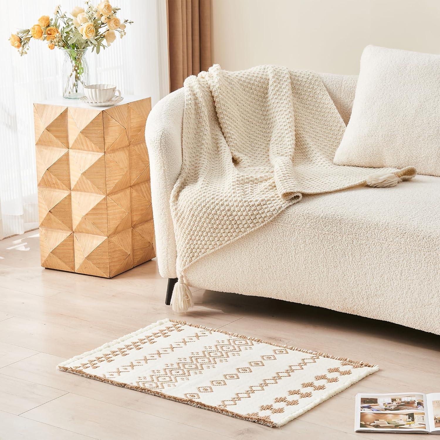 Alfombra de Baño Douceur Boho Antideslizante 40x60 cm