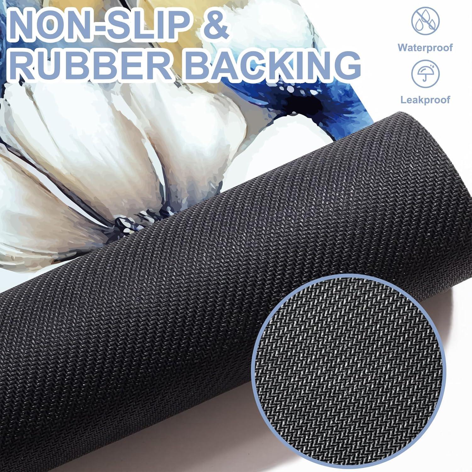 Alfombra de Baño Antideslizante Identiy 43x74 cm Floral