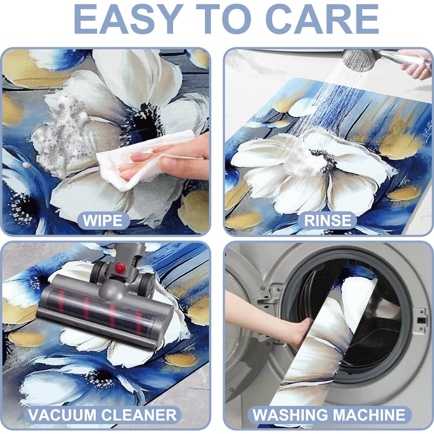 Alfombra de Baño Antideslizante Identiy 43x74 cm Floral