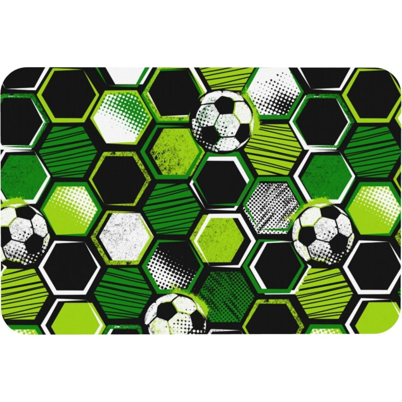 Alfombra de Baño Jbofyee Geometría de Fútbol 40x60 cm