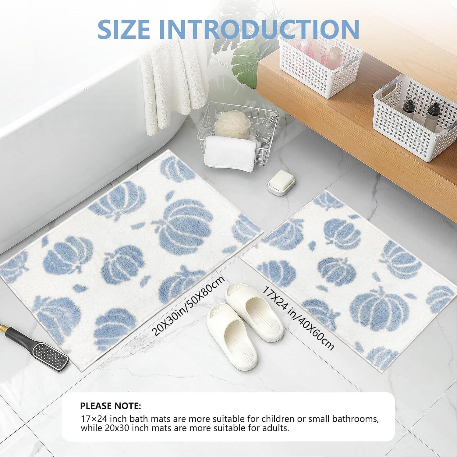 Alfombrilla de baño antideslizante APROPHIC 43x61 cm azul