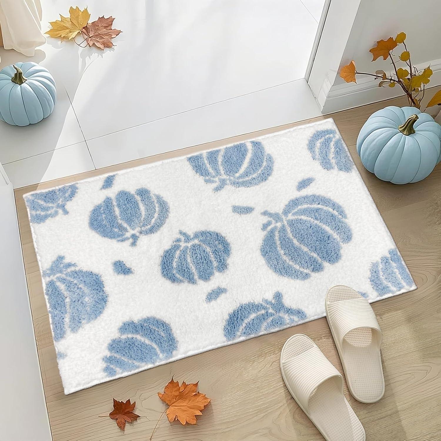 Alfombrilla de baño antideslizante APROPHIC 43x61 cm azul