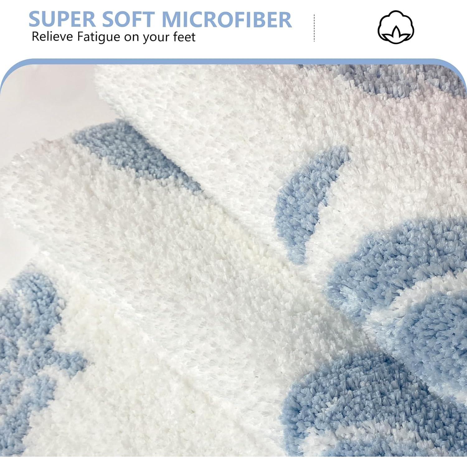 Alfombrilla de baño antideslizante APROPHIC 43x61 cm azul