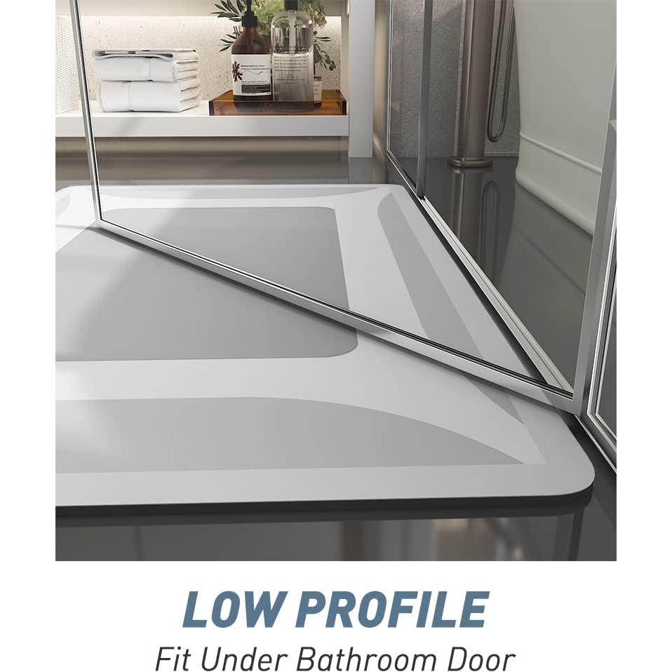 Alfombra de Baño SIXHOME Gris 68.58x44.45 cm Antideslizante