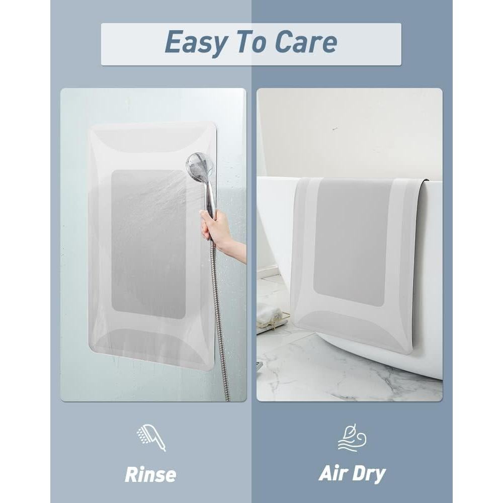 Alfombra de Baño SIXHOME Gris 68.58x44.45 cm Antideslizante