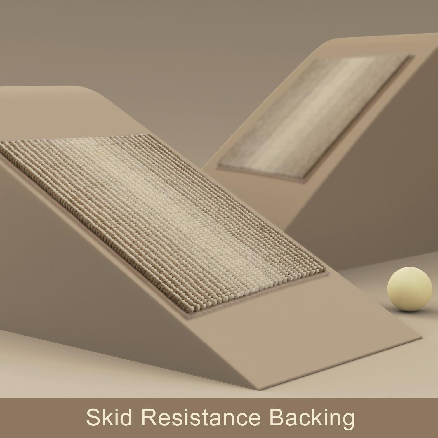 Alfombra de Baño Antideslizante BSICPRO 152x55cm Chenilla