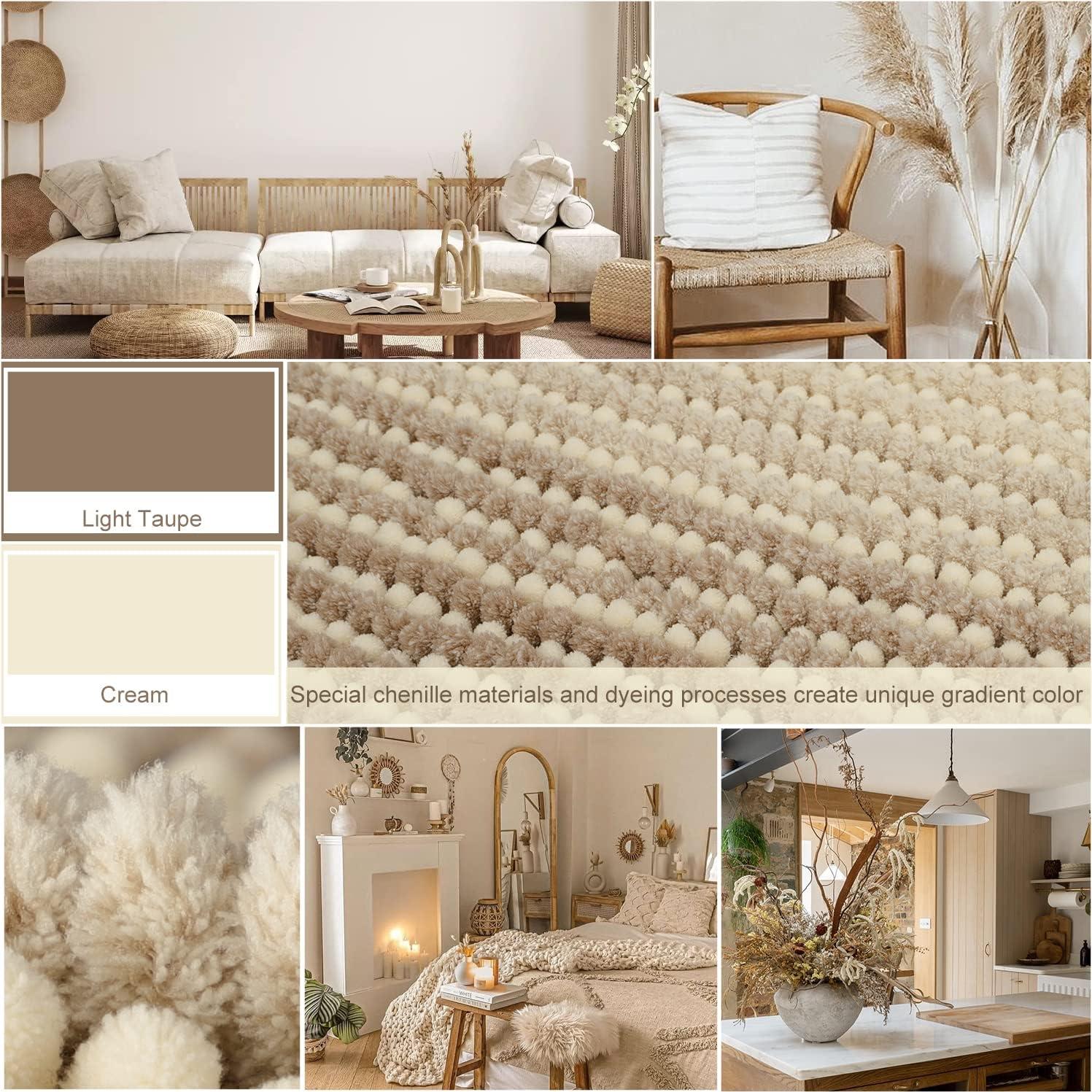 Alfombra de Baño Antideslizante BSICPRO 152x55cm Chenilla