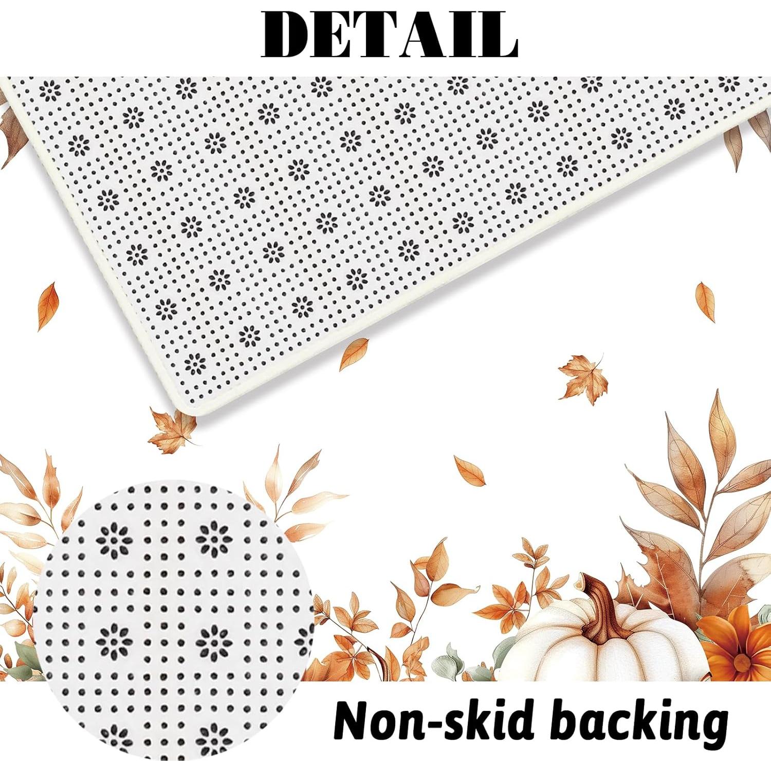 Conjunto de Cortina de Ducha Otoñal MEHOFOND 4 Piezas