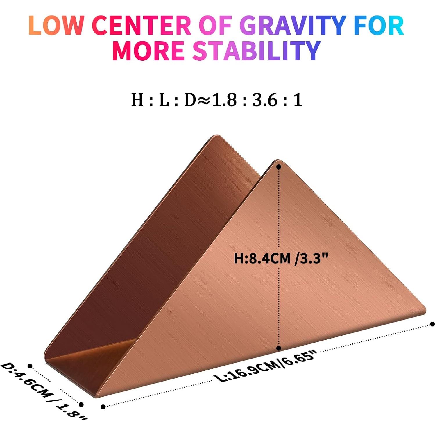 Soporte para Servilletas de Acero Inoxidable Rosa Oro Lidwot