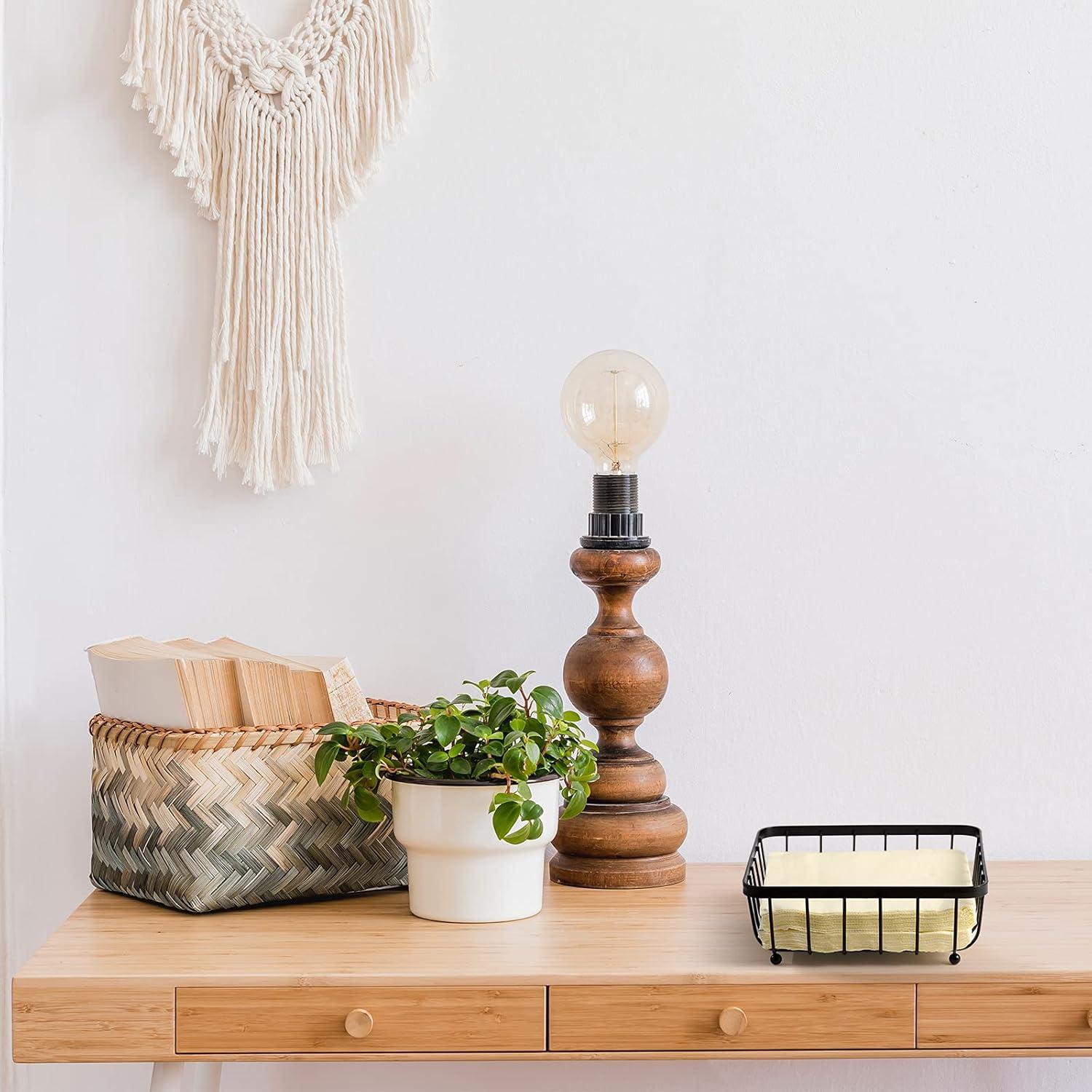 Soporte de Servilletas de Metal Hotop 2 Piezas Negro 20x20 cm