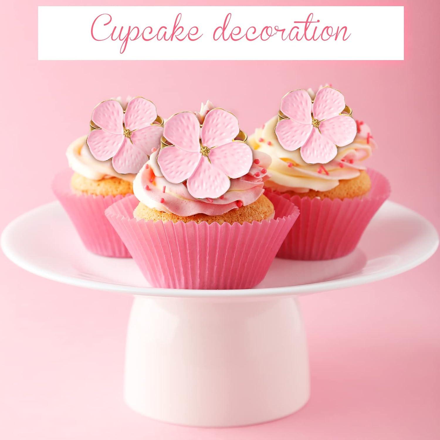 Conjunto de 12 Anillos de Servilleta Floral Dorado Patelai