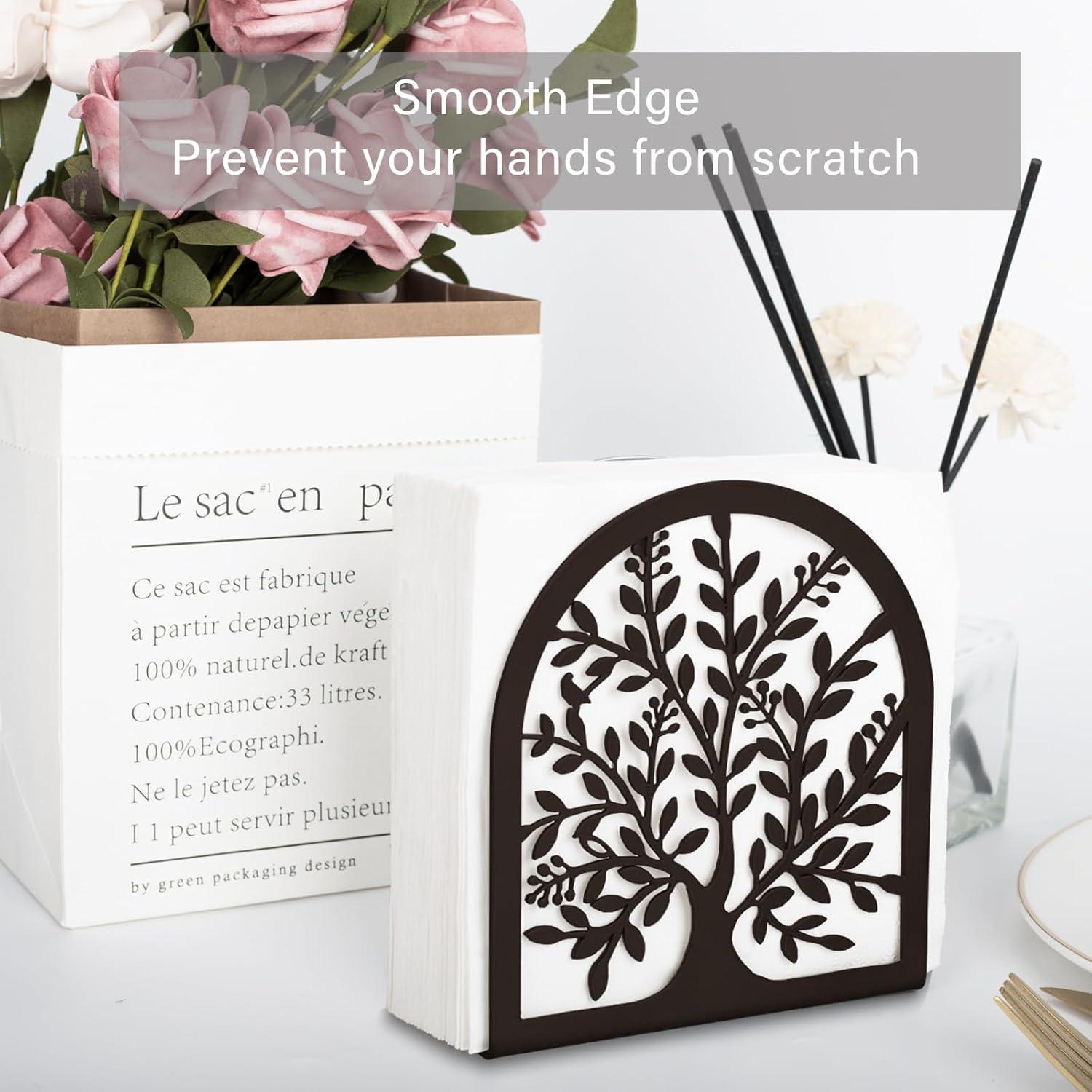 Soporte para Servilletas Fobule de Hierro Bronce 12.5x13.5cm