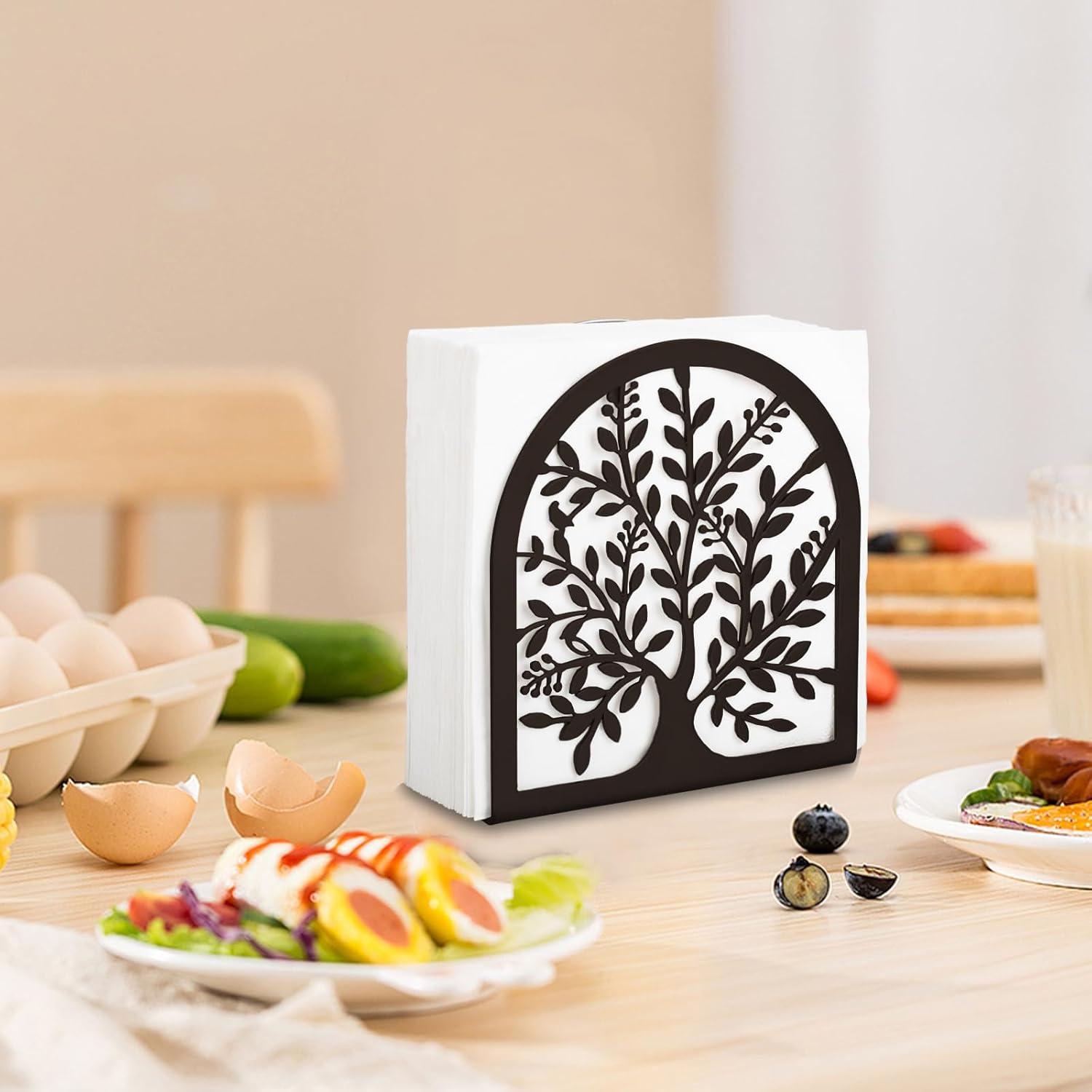 Soporte para Servilletas Fobule de Hierro Bronce 12.5x13.5cm