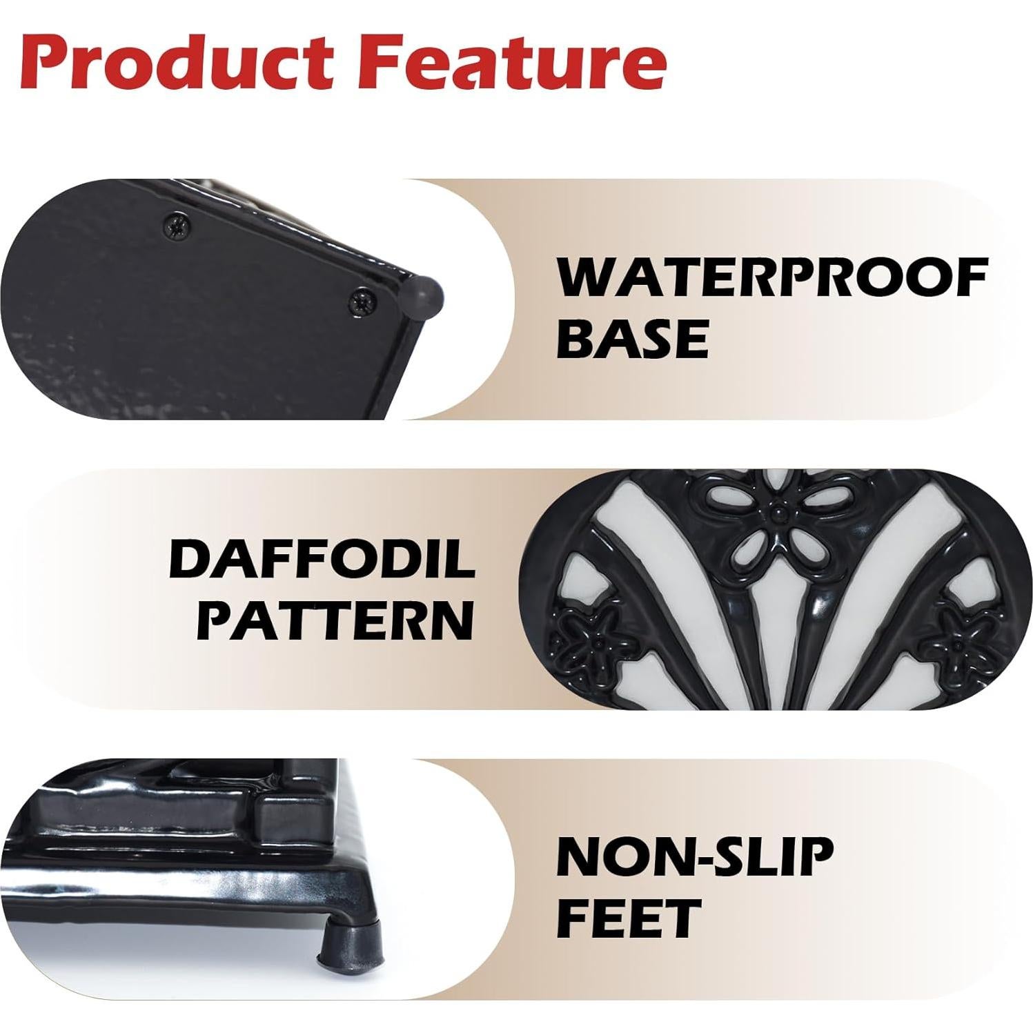 Soporte para Servilletas de Hierro Fundido Minluful Vintage Negro