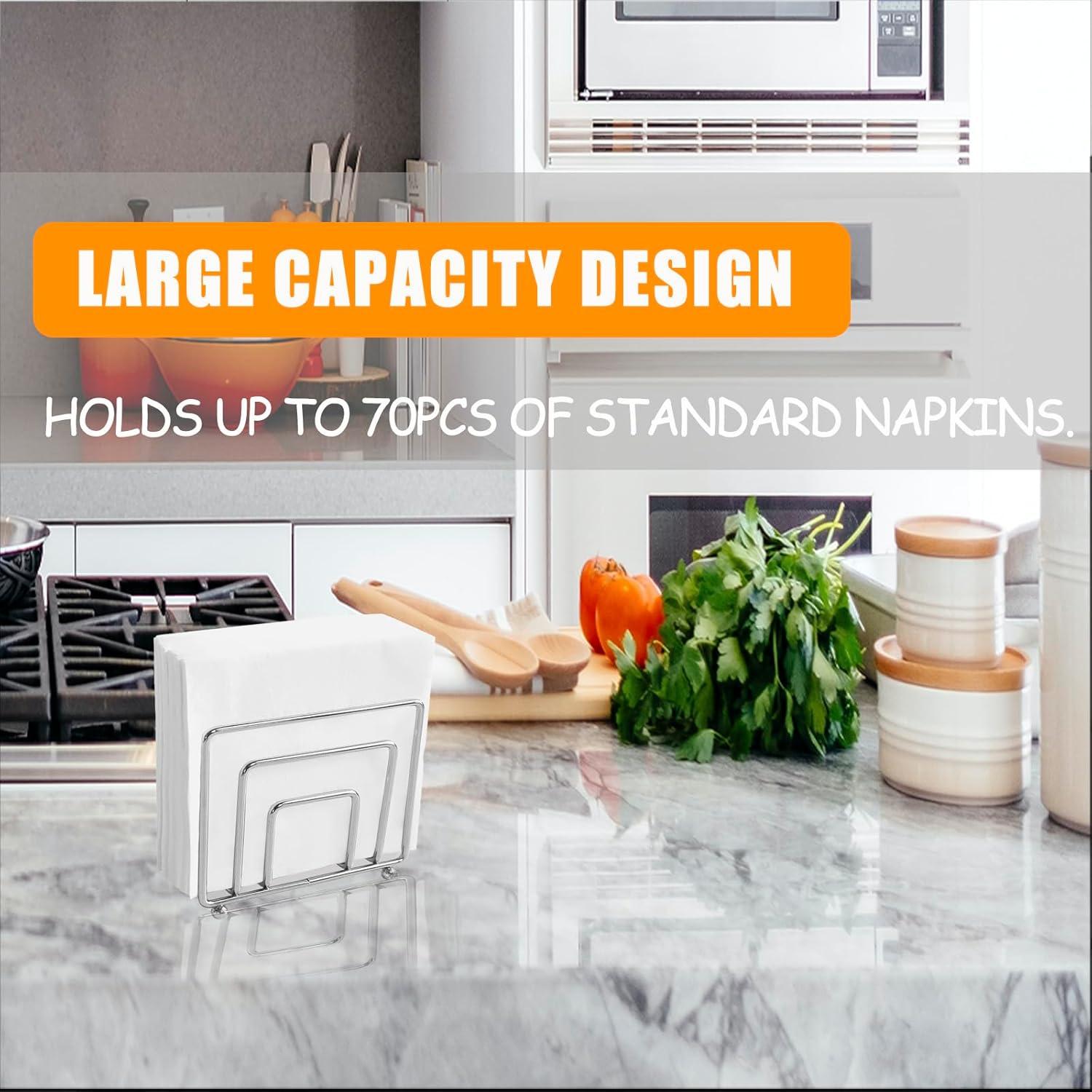 Soporte para Servilletas de Metal Hosmore Plata 14x6x12 cm