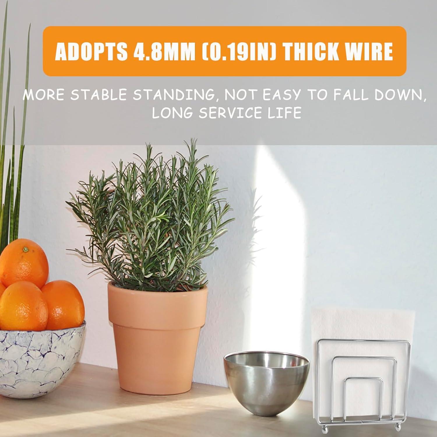 Soporte para Servilletas de Metal Hosmore Plata 14x6x12 cm