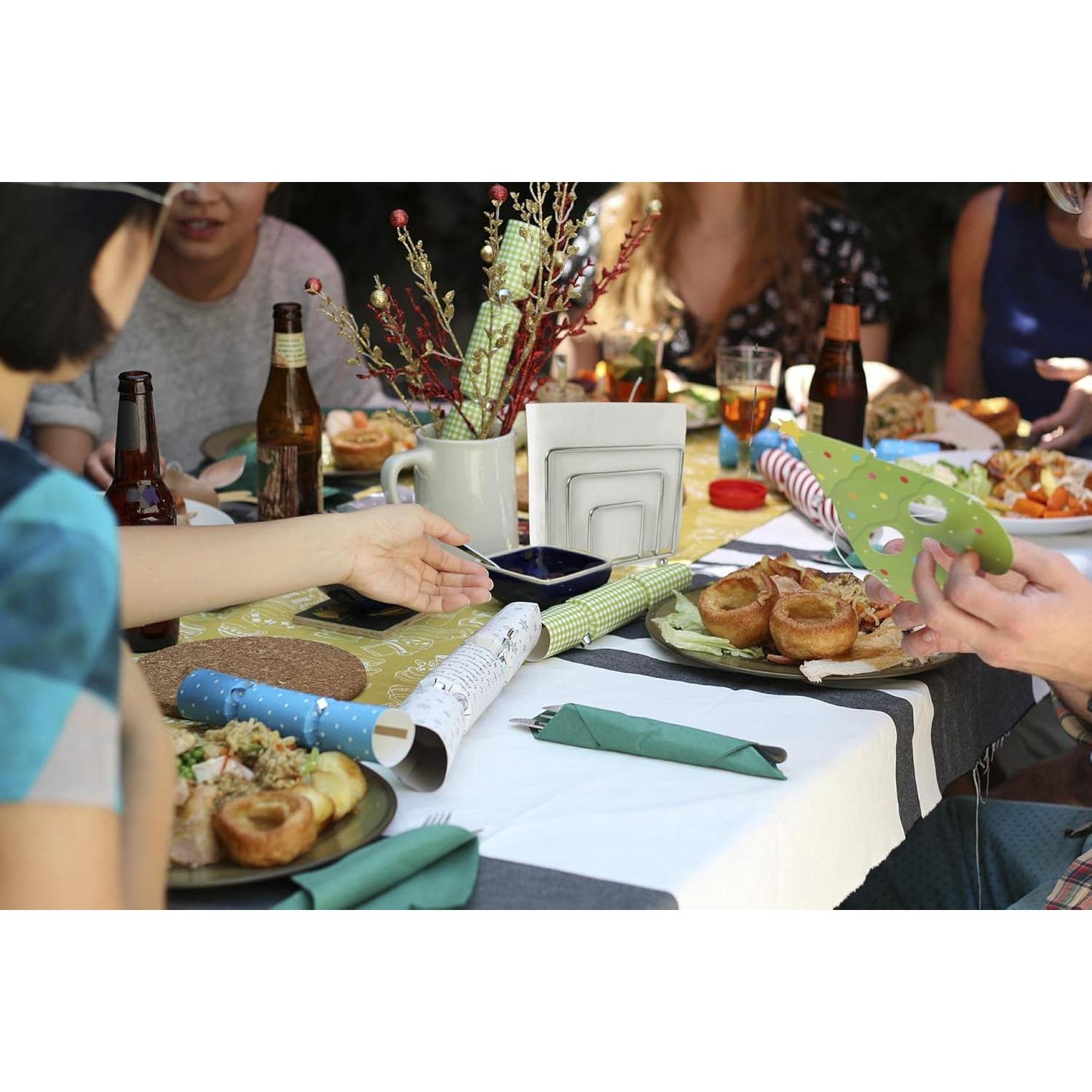 Soporte para Servilletas de Metal Hosmore Plata 14x6x12 cm