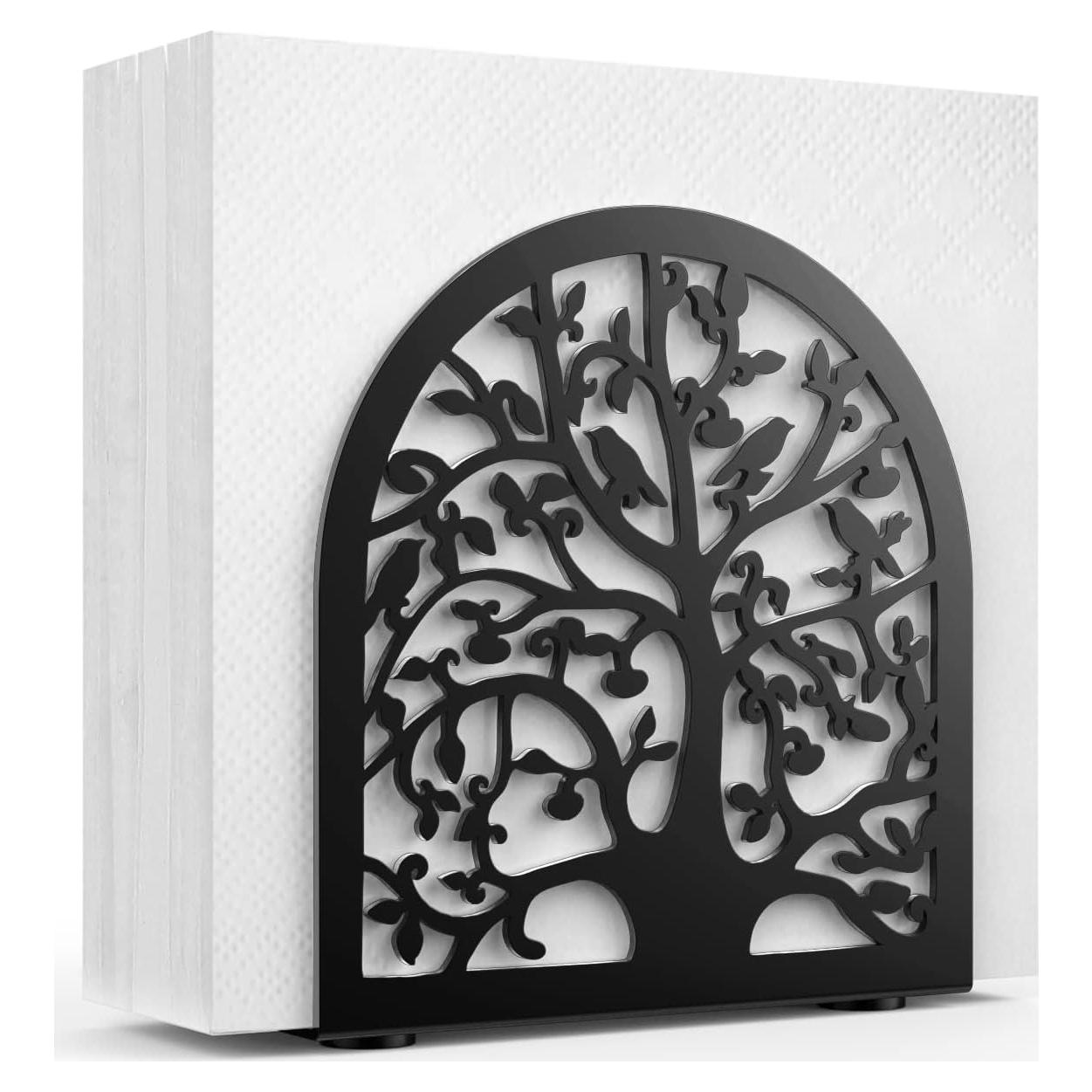 Soporte para Servilletas Housolution de Metal Negro 5.31x4.96x2.09