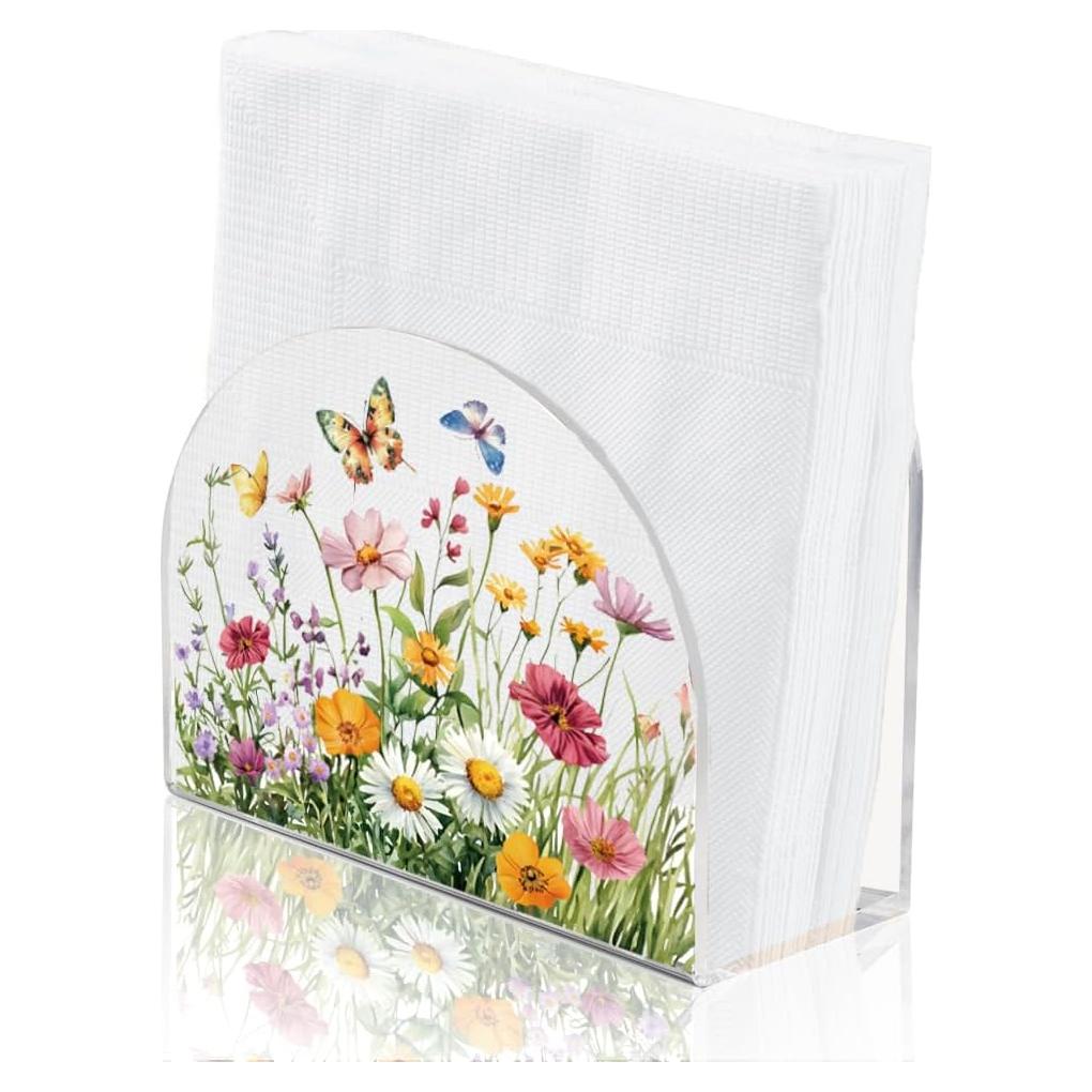 Soporte para Servilletas Acrílico SUPERDANT Clusters de Flores