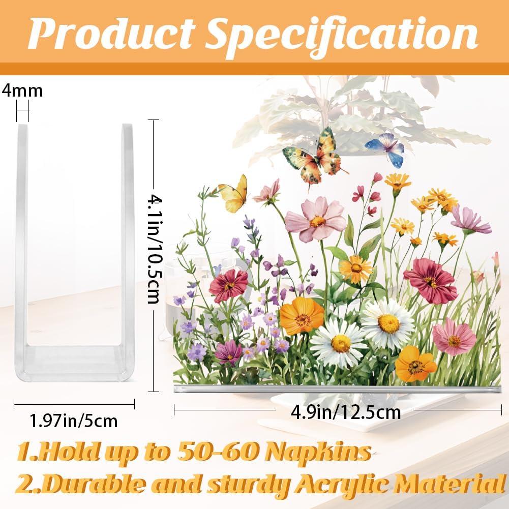 Soporte para Servilletas Acrílico SUPERDANT Clusters de Flores