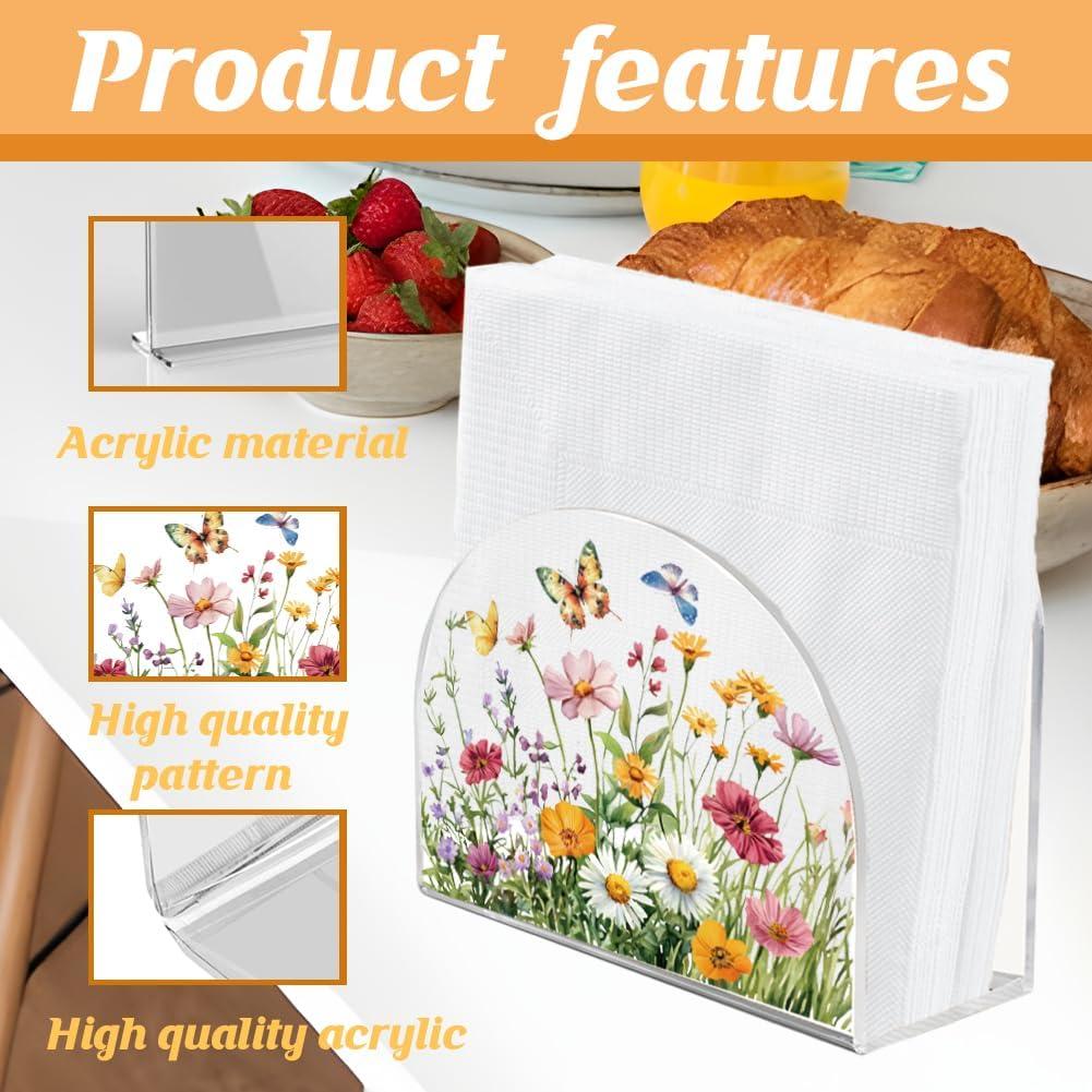 Soporte para Servilletas Acrílico SUPERDANT Clusters de Flores