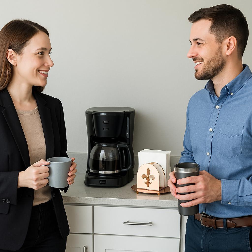 Organizador de Servilletas de Metal Cobre Creative Home 20.32x14.29 cm