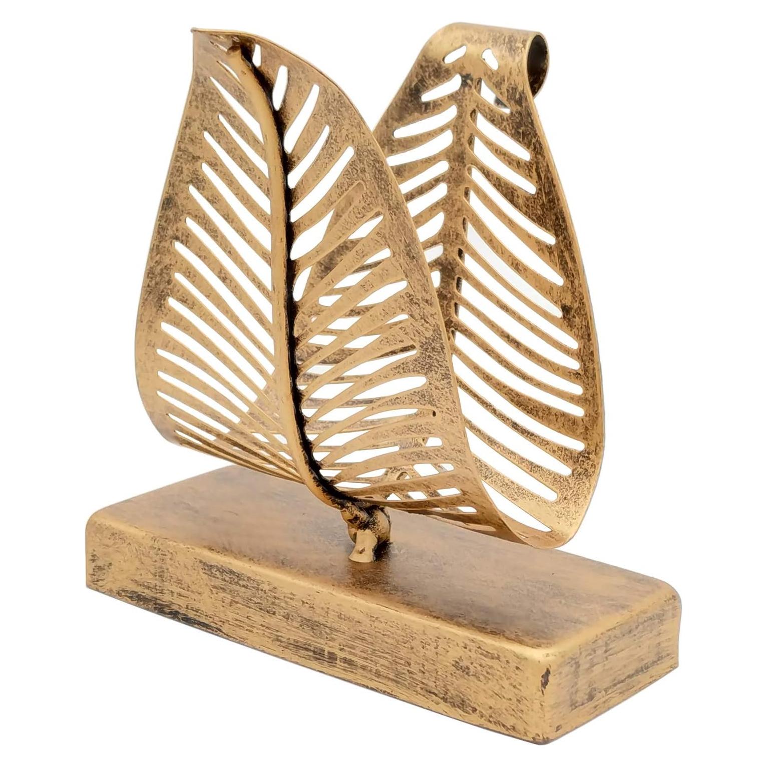 Soporte para Servilletas de Mesa Owlgift Bronce Moderno 14.48 cm
