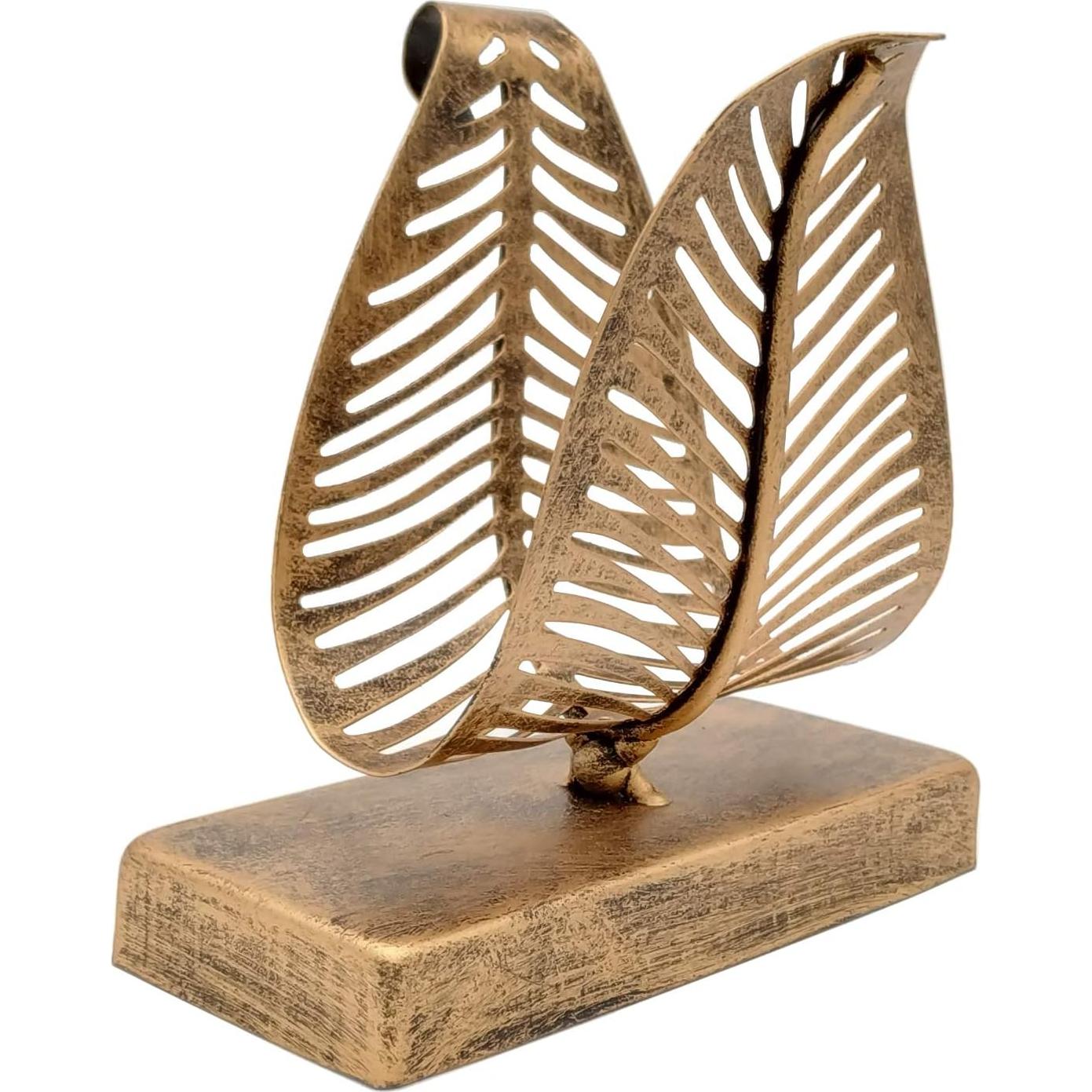 Soporte para Servilletas de Mesa Owlgift Bronce Moderno 14.48 cm