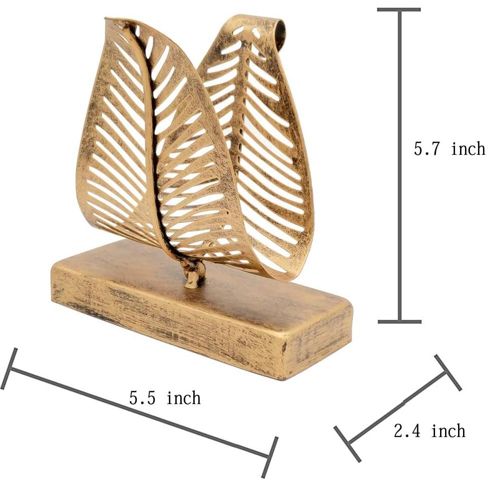 Soporte para Servilletas de Mesa Owlgift Bronce Moderno 14.48 cm
