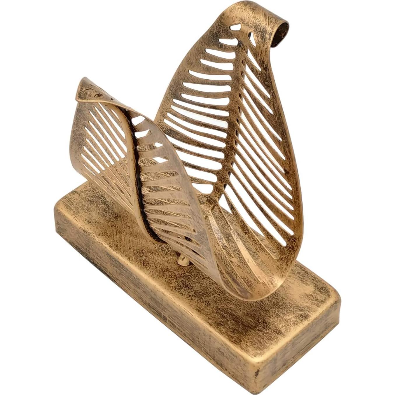 Soporte para Servilletas de Mesa Owlgift Bronce Moderno 14.48 cm