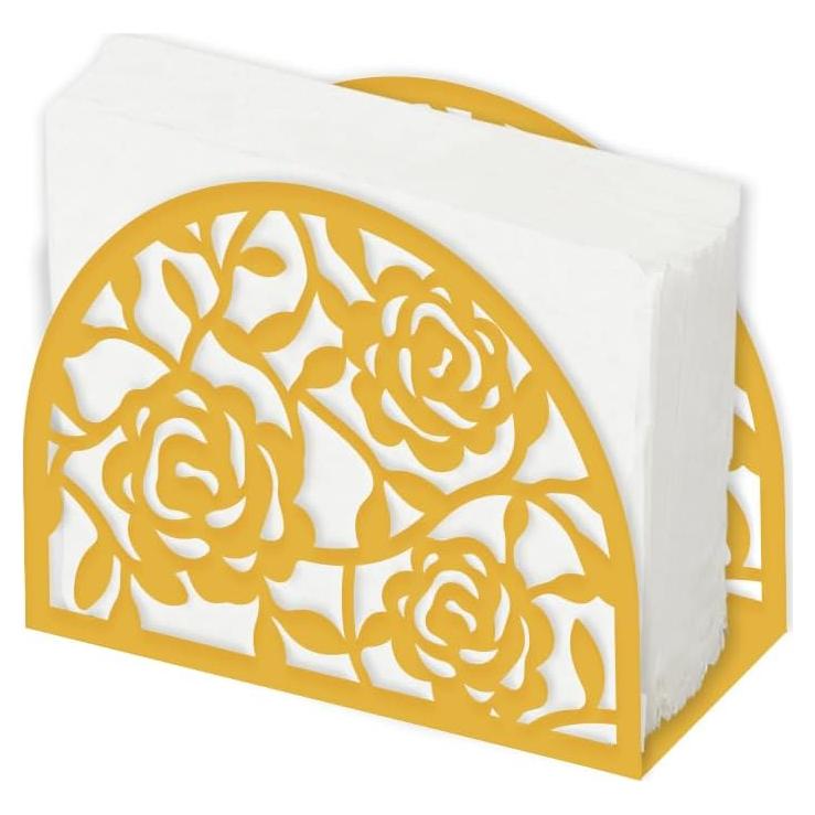 Soporte de Servilletas SUPERDANT Patrón Rosa de Hierro 15x11x5cm