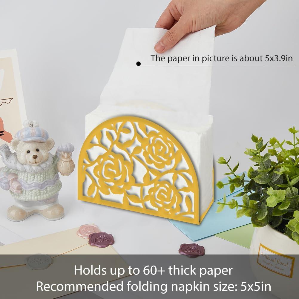 Soporte de Servilletas SUPERDANT Patrón Rosa de Hierro 15x11x5cm