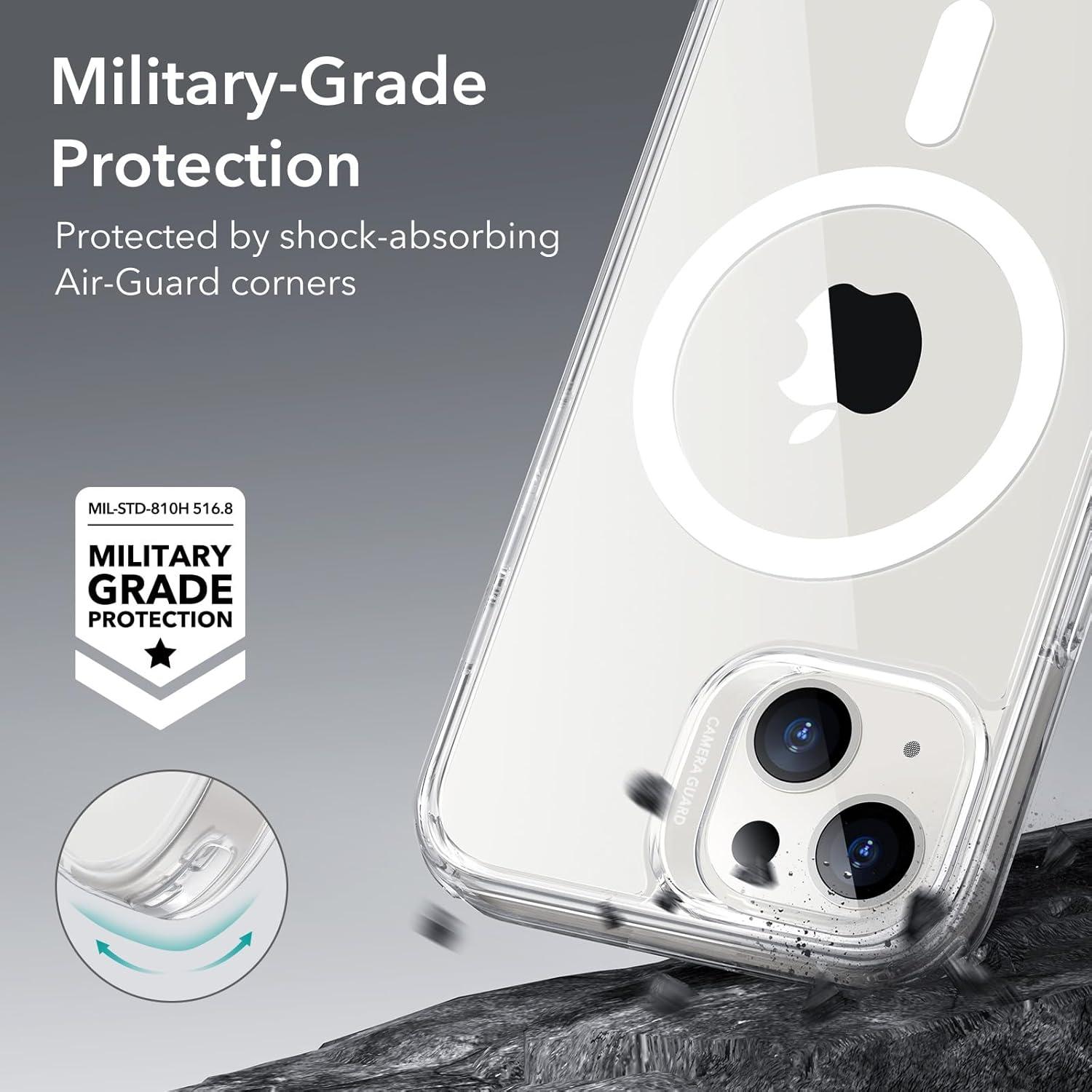Funda ESR para iPhone 13/14 con MagSafe, Protección Militar