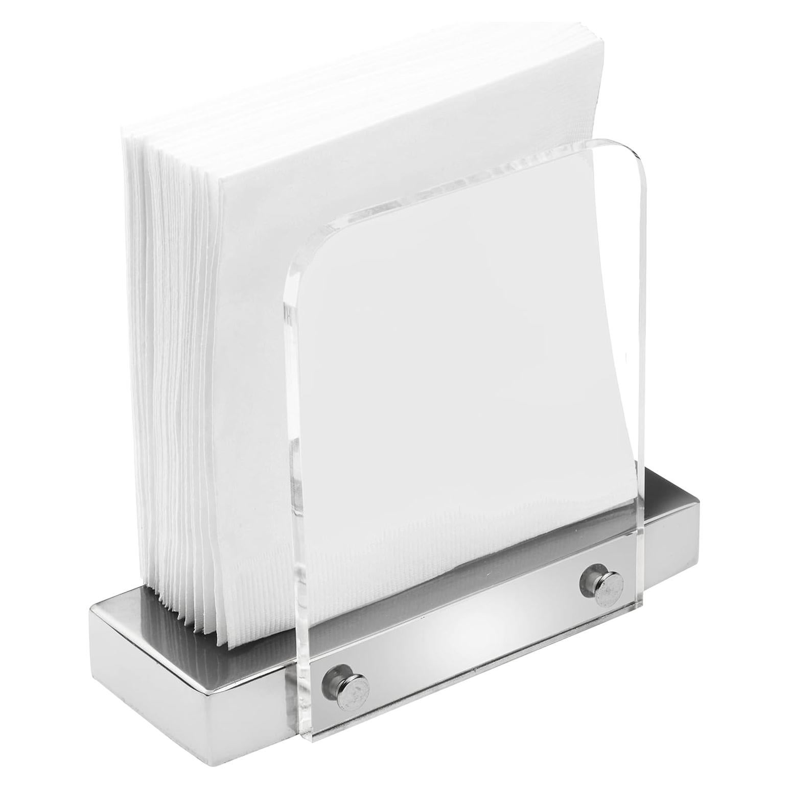 Soporte de Servilletas Acrílico Plateado Tribello 15.24x12.7cm