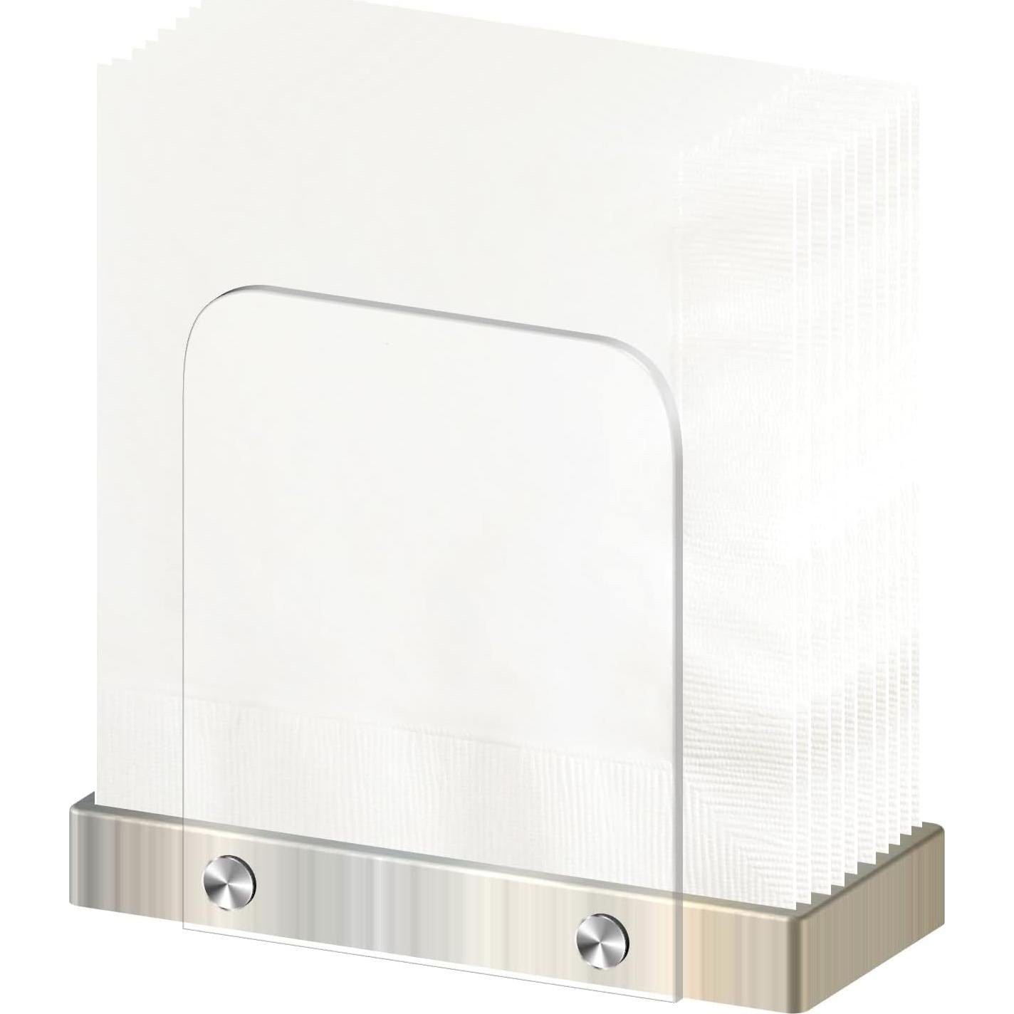 Soporte de Servilletas Acrílico Plateado Tribello 15.24x12.7cm