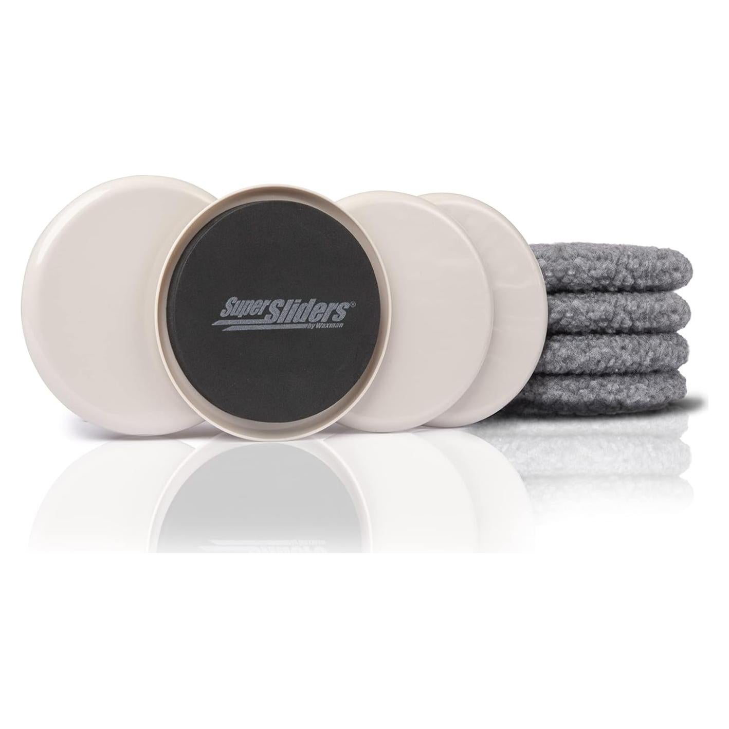 Deslizadores de Muebles Reutilizables SuperSliders 5" Beige - 4 Piezas