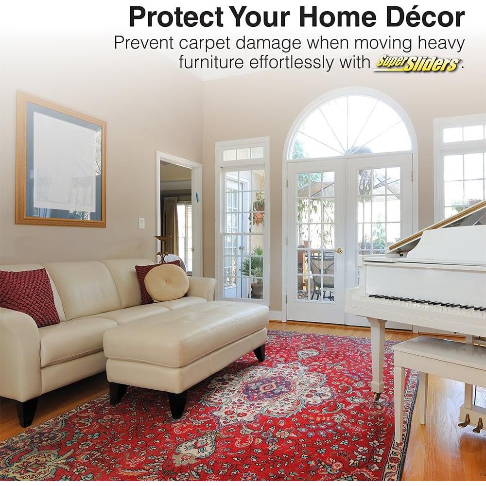 Deslizadores de Muebles Reutilizables SuperSliders 8 Pack 3.5" y 5"