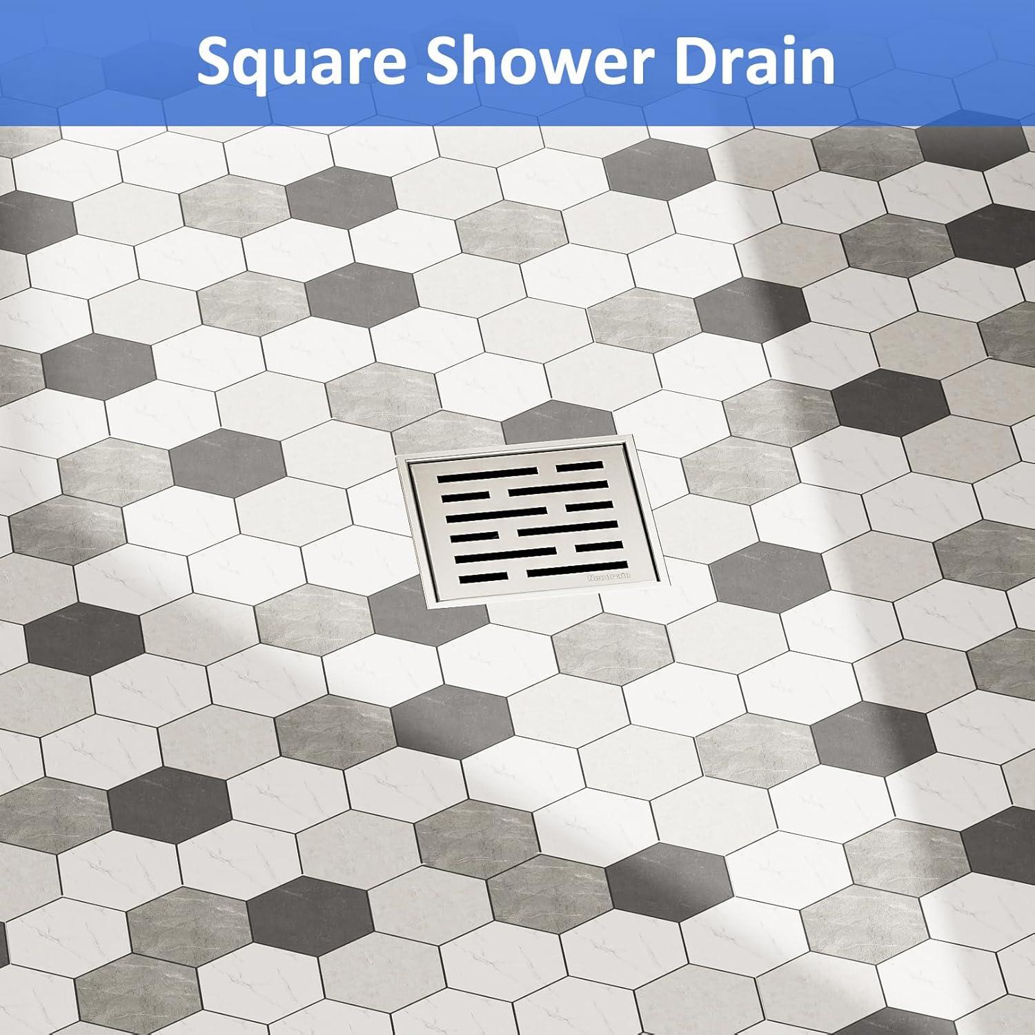 Desagüe de Ducha Cuadrado Neodrain 10x10 cm Acero Inoxidable