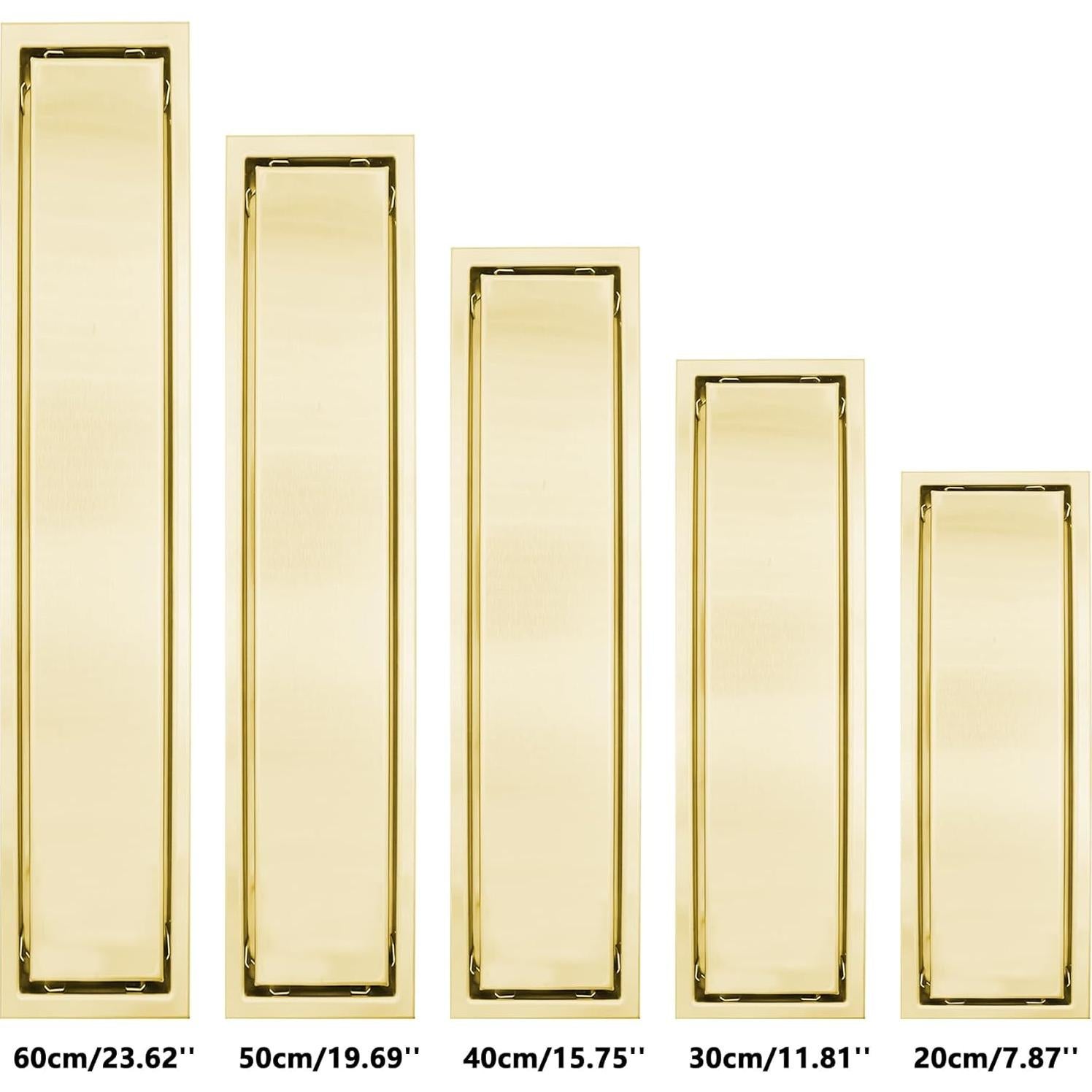 Desagüe de Ducha Lineal Ulifestar Acero Inoxidable Oro 10x20cm