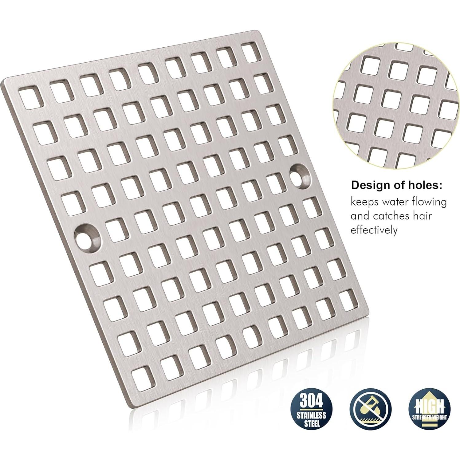 Cubierta de Drenaje de Ducha Yaseingoo 9.84cm Acero Inoxidable